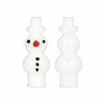 Snowman Glass Mouthpiece Attachment for Puffco Pivot