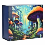 Mushroom Forest Glass Beaker Water Pipe Smoking Set - 7.75" - Image 9