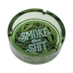 Green Smoke That Shit Glass Ashtray - Image 2
