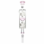 2PC SET - Pulsar Cool Down My Heart Glycerin Glass Dab Straw - 9.5" / Assorted Colors - Image 4
