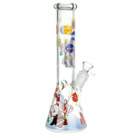 Christmas Themed Glass Water Pipe - 10" / 14mm F / Designs Vary - Image 3
