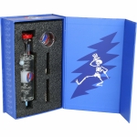 Grateful Dead x Pulsar Steal Your Face Glycerin Glass Dab Straw - 8.5" - Image 5