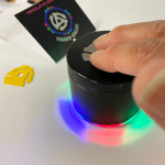LED Light Show Herb Grinder ~ Magnetic Lid, 4 Pieces with Screen Catcher, Let our fun 2.5" Black Retro-Grind light up your daily grind! - Image 2