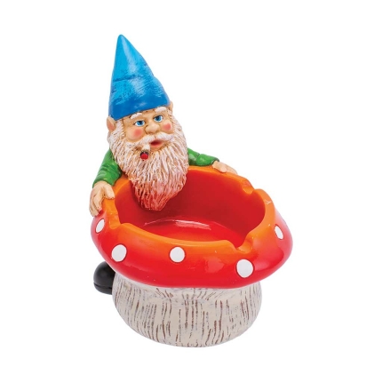 GNOME & MUSHROOM ASHTRAY