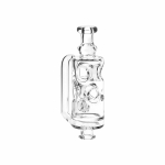 Pulsar Incycler Bubbler Glass Mouthpiece Attachment for Puffco Pivot - 4.3" / Clear - Image 3