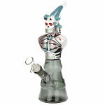 Mechanical Skeleton Glass & Vinyl Water Pipe - 10.5" / 14mm F