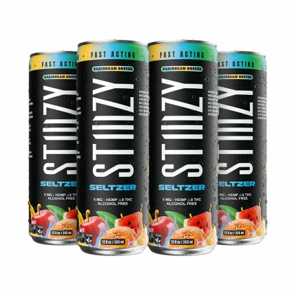 STIIIZY D9 Hemp Seltzer | 12oz | 5mg | 4ct Pack
