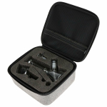 Pulsar Slant Neck Beaker Glass Water Pipe Zippered Case Travel Kit - 7" / Clear - Image 3