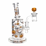 Pulsar Halloween Ball Glass Dab Rig Set - 7.75" / 14mm F - Image 3