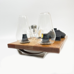 Zenco Sipping Vaporizer Basic All  Wood Tray for Organizing Your Dab Session with ISO Dispenser and Swab Jar - Image 2