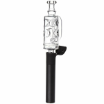 Pulsar Incycler Bubbler Glass Mouthpiece Attachment for Puffco Pivot - 4.3" / Clear - Image 2
