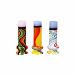 Pulsar Candy Stripe Glass Mouthpiece Attachment for Puffco Pivot w/ Display Stand - Colors Vary - Image 2