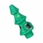 Christmas Tree Silicone Hand Pipe - 4.9" 5ct - Image 3