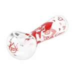 Pulsar Valentine's Hearts 'n' Roses Glass Herb Pipe Duo - 10" / 14mm F - Image 6