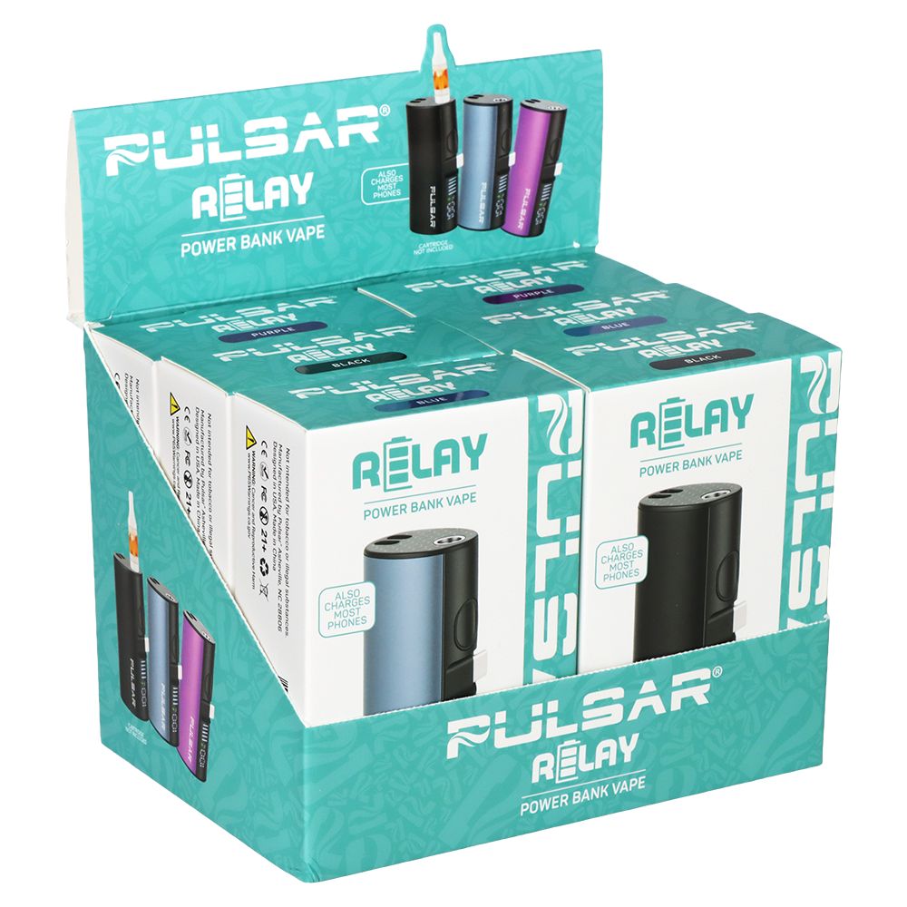 6CT DISPLAY - Pulsar 510 Relay Power Bank Vaporizer - 5000mAh / Assorted Colors