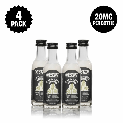 GRAV® Cannabis Spirit 20mg Natural, 50ml Bottle 4-Pack