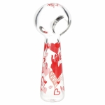 Pulsar Valentine's Hearts 'n' Roses Glass Herb Pipe Duo - 10" / 14mm F - Image 8
