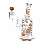 Pulsar Halloween Ball Glass Dab Rig Set - 7.75" / 14mm F - Image 2