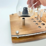 The Zenco Drinking Glass Vaporizer Organizing Tray For Duo or Flow and Cleaning Station with ISO Pump and Swab Jar - Image 3