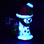 Snowman Glass Glow in the dark Dab Rig - 6.75" / 14mm F - Image 3