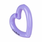 2PC SET - Pulsar Balloon Heart Glass Hand Pipe - 4.5" / Assorted Colors - Image 3