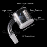 HONEY & MILK XL BEVEL QUARTZ BANGER - 90° DEGREE | YL - Image 6