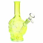 SeshGear Drippy Skullz Glass Water Pipe - 7" / 14mm F / Assorted Colors 3ct - Image 3