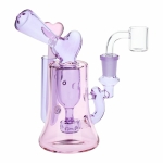 Lovely Heart Glass Dab Rig Set - 6.25" / 14mm F - Image 2
