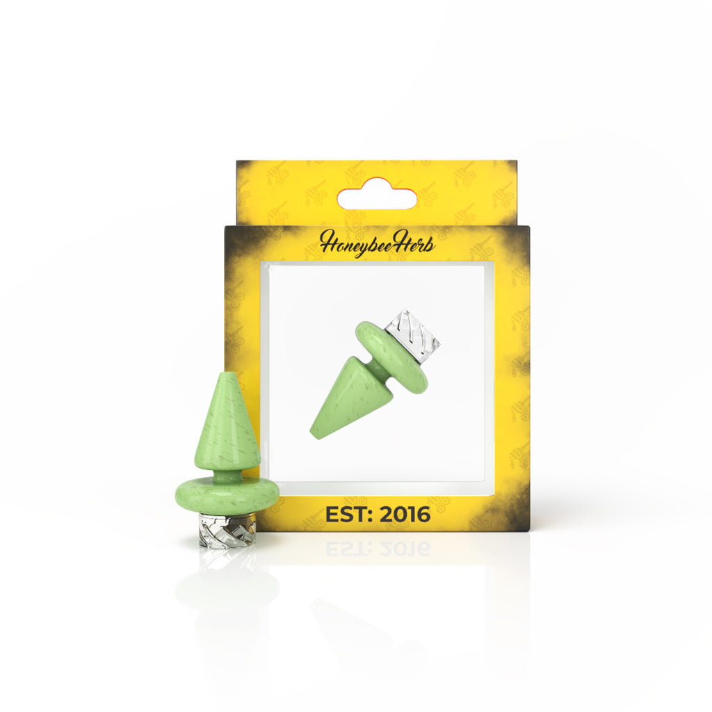 7c500915-04ab-45c5-9349-d61fa74b4966.jpg Honeybee Herb Triangle Spinner Carb Cap - Image 1