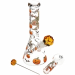 Pulsar Halloween Ball Herb Pipe Glow Duo - 10" / 14mm F - Image 2