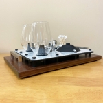 Zenco Vaporizer Double Sommelier Dab Sipping Glass Serving Tray with Handles for Drinkable Vapor - Image 2
