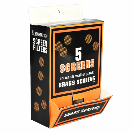 Gold/Brass Pipe Screen Filters - 5CT