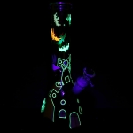 Haunted House Beaker Glass Water Pipe - 10" / 14mm F - Image 5