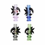 Pulsar Cockatoo Glass Mouthpeice Attachment for Puffco Pivot w/ Display Stand - Colors Vary - Image 2