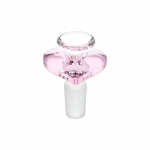 4CT BUNDLE - Pink Heart Glass Herb Slide - 14mm M - Image 2