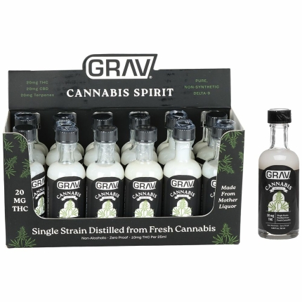 GRAV Black Label D9 THC Spirits - 20mg / 50ML 12ct