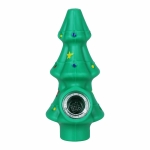 Christmas Tree Silicone Hand Pipe - 4.9" 5ct - Image 2