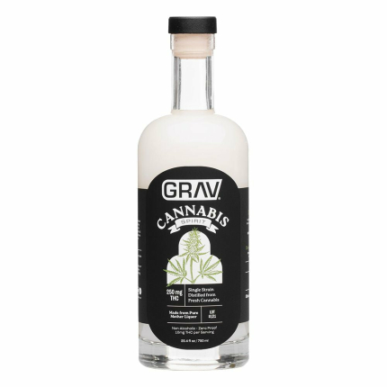 GRAV Black Label D9 THC Spirits - 250mg / 750ML