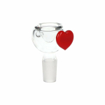 Pulsar Valentines Heart Vase Glass Water Pipe - 8.25" / 14mm F - Image 3