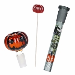 Pulsar Halloween Party Herb Pipe Glow Duo- 10" / 14mm F - Image 6