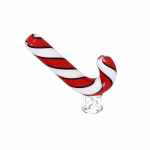Candy Cane Glass Mouthpiece Attachment for Puffco Pivot