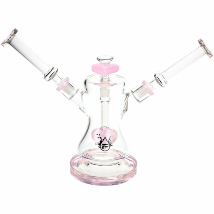 Pulsar Date Night: Part 2 Dual Neck Glass Water Pipe | 8.5" | 14mm F