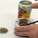 Wakit Grinder Stand for Wakit (TM) Ball and Chain Kitchen Grinder ~ Acrylic with Mini Broom - Image 2