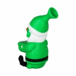 3CT BUNDLE - SeshGear Trippy Santa Silicone/Glass Water Pipe - 5.75" / Assorted Colors - Image 3