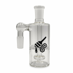 HONEYBEE HERB CORE CYLINDER DOUBLE PERC GLASS ASH CATCHER - Image 2