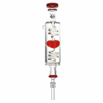 2PC SET - Pulsar Cool Down My Heart Glycerin Glass Dab Straw - 9.5" / Assorted Colors - Image 6