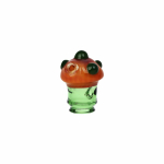 Pulsar Mushroom Glass Mouthpiece Attachment for Puffco Pivot w/ Display Stand - Colors Vary - Image 5