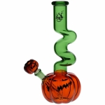 Pulsar Twisty And Wicked Jack-O-Lantern Glass Water Pipe - 11" / 14mm F - Image 3