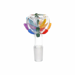 Pride Leaf Glass Herb Slide - 14mm M 5ct - Image 3