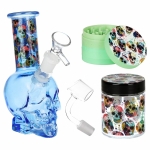 SeshGear Skulled Out Water Pipe Kit - 6" /  Colors & Designs Vary - Image 3